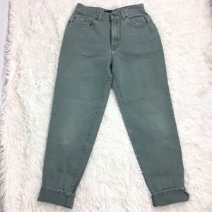Vintage high waist Pasta jeans green